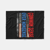 ナンセンス・ハリス・ワルツ民主党Pに対する常識 フリースブランケット (正面(横))