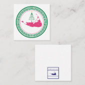 ナンタケットのクリスマスツリー ノートカード (正面/裏面)