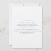 ナンタケットの結婚式のウェルカムカード 招待状 (裏面)