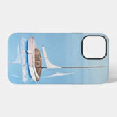 ナンタケットの風景が描かれたiPhone 12カバー iPhoneケース (裏面横)
