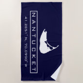 ナンタケットアイランドビーチタオル ビーチタオル (正面)