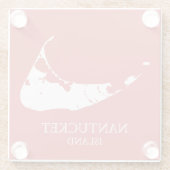 ナンタケットアイランドマップナンタケットレッド ガラスコースター (裏面)