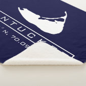 ナンタケットアイランドマップロゴファジーシェルパブランケット シェルパブランケット (3/4)