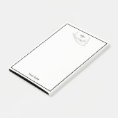 ナンタケットアイランドMAヴィンテージマップブラック ポストイット (アングル)