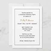 ナンタケットアイランドMAヴィンテージマップブラック 招待状 (裏面)