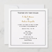 ナンタケットアイランドMAヴィンテージマップブラック 招待状 (裏面)