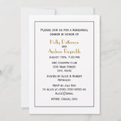 ナンタケットアイランドMAヴィンテージマップブラック 招待状 (裏面)