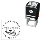 ナンタケットアイランドMAヴィンテージマップ セルフインキングスタンプ (インサイチュ)