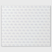 ナンタケットアイランドMAヴィンテージマップNavy Blue ラッピングペーパー (フラット)