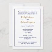 ナンタケットアイランドMAヴィンテージマップNavy Blue 招待状 (裏面)