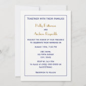 ナンタケットアイランドMAヴィンテージマップNavy Blue 招待状 (裏面)