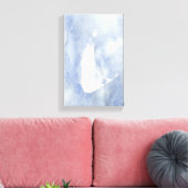 ナンタケットウォーターカラーキャンバス キャンバスプリント (インサイチュ (リビング))