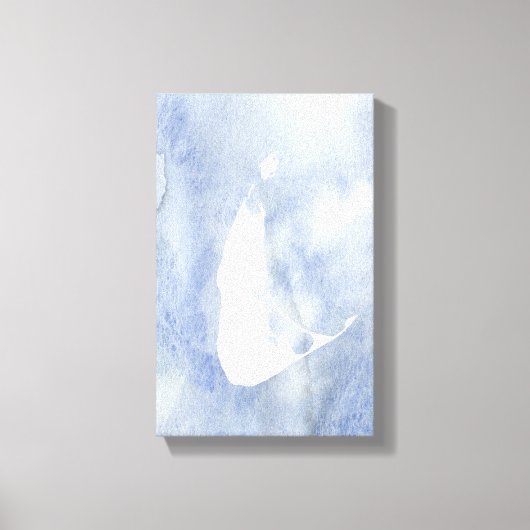 ナンタケットウォーターカラーキャンバス キャンバスプリント (正面)