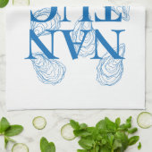 ナンタケットオイスターティータオル キッチンタオル (折り畳み)