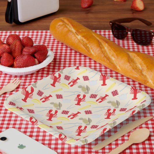 ナンタケットクランベーク紙プレート ペーパープレート (ピクニック)