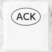 ナンタケットステッカー 楕円形シール (バッグ)