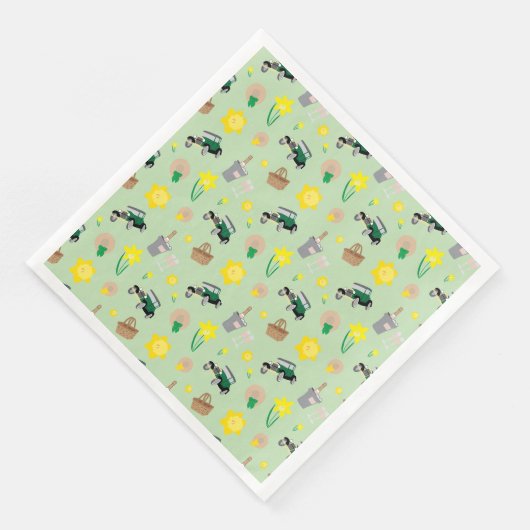 ナンタケットダフォディルウィークエンド紙ナプキンス (コーナー)