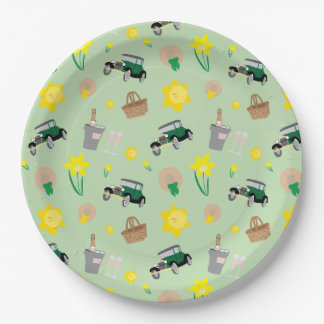 ナンタケットダフォディルウィークエンド紙プレート ペーパープレート