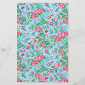 ナンタケットパ名門私立校風のームビーチパタモノグラムのーン 便箋 (裏面)