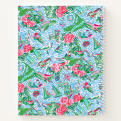 ナンタケットパ名門私立校風のームビーチプリントモノグラムの ノートブック (裏面)