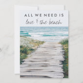 ナンタケットビーチ結婚エロプス発表 招待状 (正面)