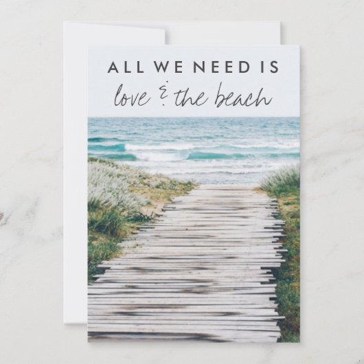 ナンタケットビーチ結婚エロプス発表 招待状 (正面)