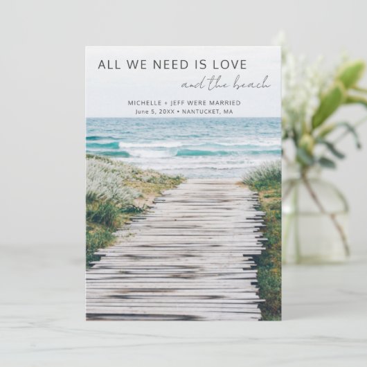 ナンタケットビーチ結婚エロプス発表 招待状 (スタンド正面)