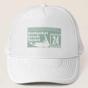 ナンタケットビーチ許可状2024緑 キャップ