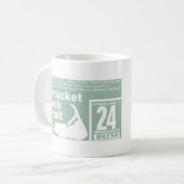 ナンタケットビーチ許可状2024緑 コーヒーマグカップ (正面左)