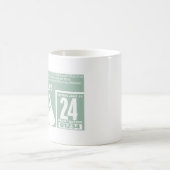 ナンタケットビーチ許可状2024緑 コーヒーマグカップ (中央)