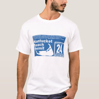 ナンタケットビーチ許可状2024 Tシャツ