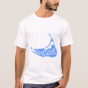 ナンタケットブルーアイランドステッカー Tシャツ