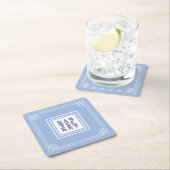 ナンタケットブルース紙コースター スクエアペーパーコースター (インサイチュ)