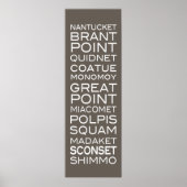 ナンタケットプレイスはっきりしたポモダンスター ポスター (正面)