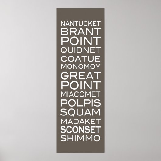 ナンタケットプレイスはっきりしたポモダンスター ポスター (正面)