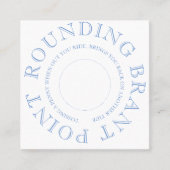 ナンタケットペニートス スクエア名刺 (正面)