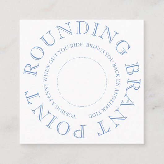 ナンタケットペニートス スクエア名刺 (正面)