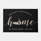 ナンタケットホームタウンパーソナライズされた ドアマット (正面)