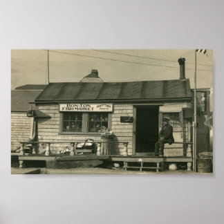 ナンタケットボントンフィッシュマーケット ポスター