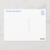 ナンタケットマサチューセッツケープコッドはがき ポストカード (裏面)