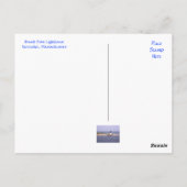 ナンタケットマスブラントポイントライトハウスポストカード ポストカード (裏面)