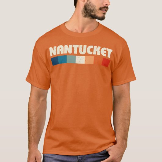 ナンタケット島の80年代スタイルの友達 Tシャツ (正面)