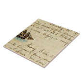 ナンタケット捕鯨船図1841 タイル (側面)