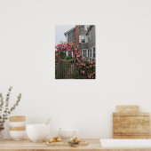 ナンタケット花模様 ポスター (キッチン)