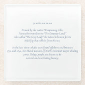 ナンタケット30マイルアウトシーコースター ガラスコースター (正面)