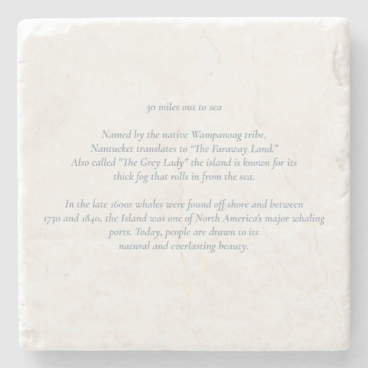 ナンタケット30マイルアウトシーコースター ストーンコースター (正面)