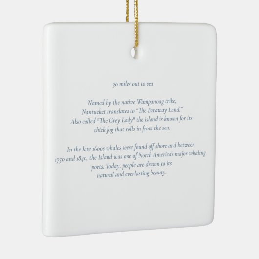 ナンタケット30マイルアウトシーセラミックオーナメント セラミックオーナメント (右)