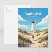 ナンタケット アメリカ ポストカード (正面/裏面)