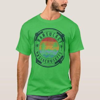 ナンタケット ビーチ マサチューセッツ サマー バケーション ヴィンテージ Tシャツ