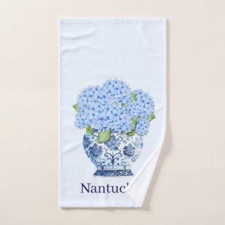 ナンタケット ブルー ハイドレンジア シノワズリー 花瓶 ハンドタオル
